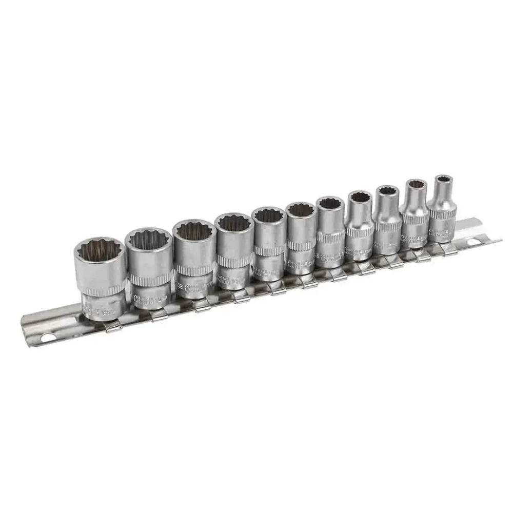 Набор головок 11пр. 1/4''12гр.(4,5,5.5,6-13мм) на планке RockForce##Rock FORCE RF-2111-9