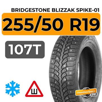 Bridgestone Blizzak Spike-01 255/50 R19 107T шип.
