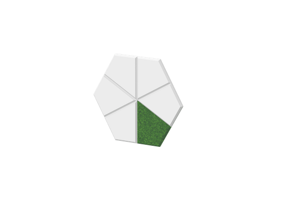 Набор настенной мозайки "Лед", 6шт 35х30х1,2