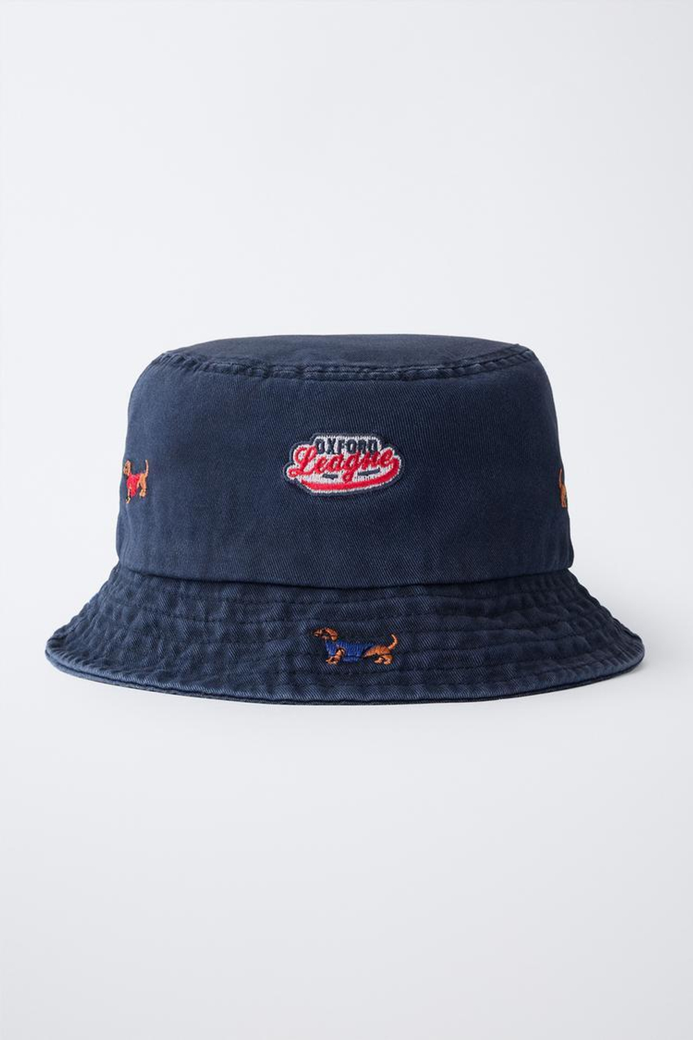 ZARA ПАНАМА С НАШИВКАМИ ОКСФОРД, СИНИЙ