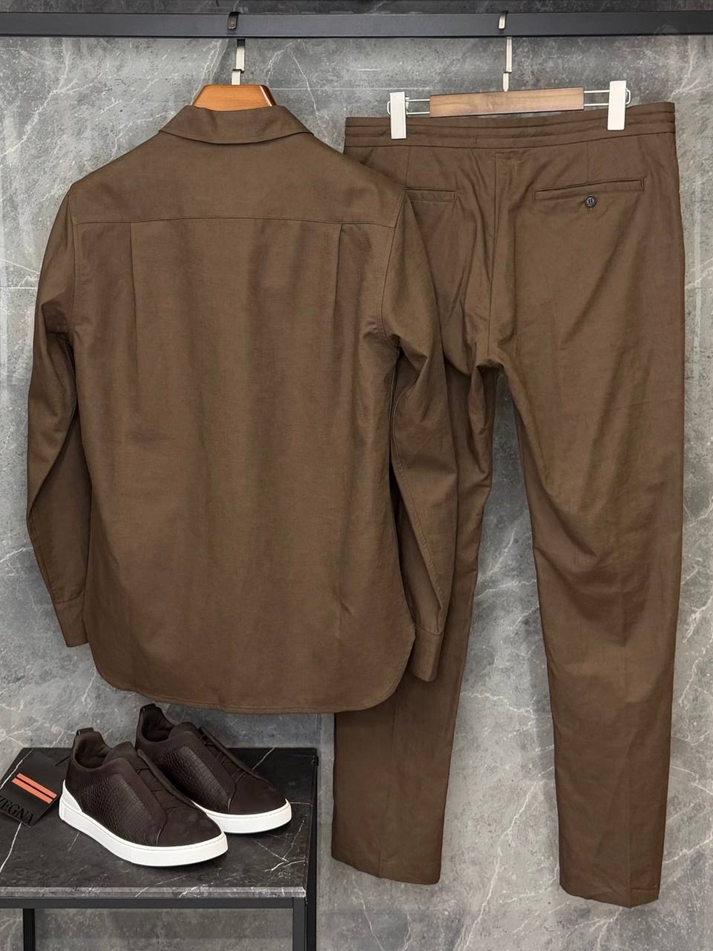 Льняной костюм Zegna