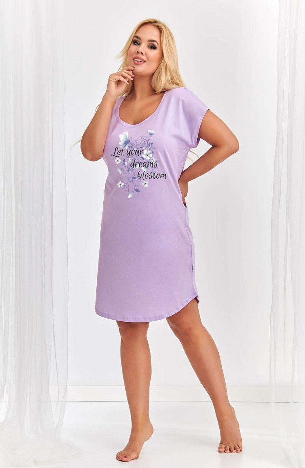 Женская сорочка Agnieszka (Размер: XXXL) (Цвет: темно-синий)