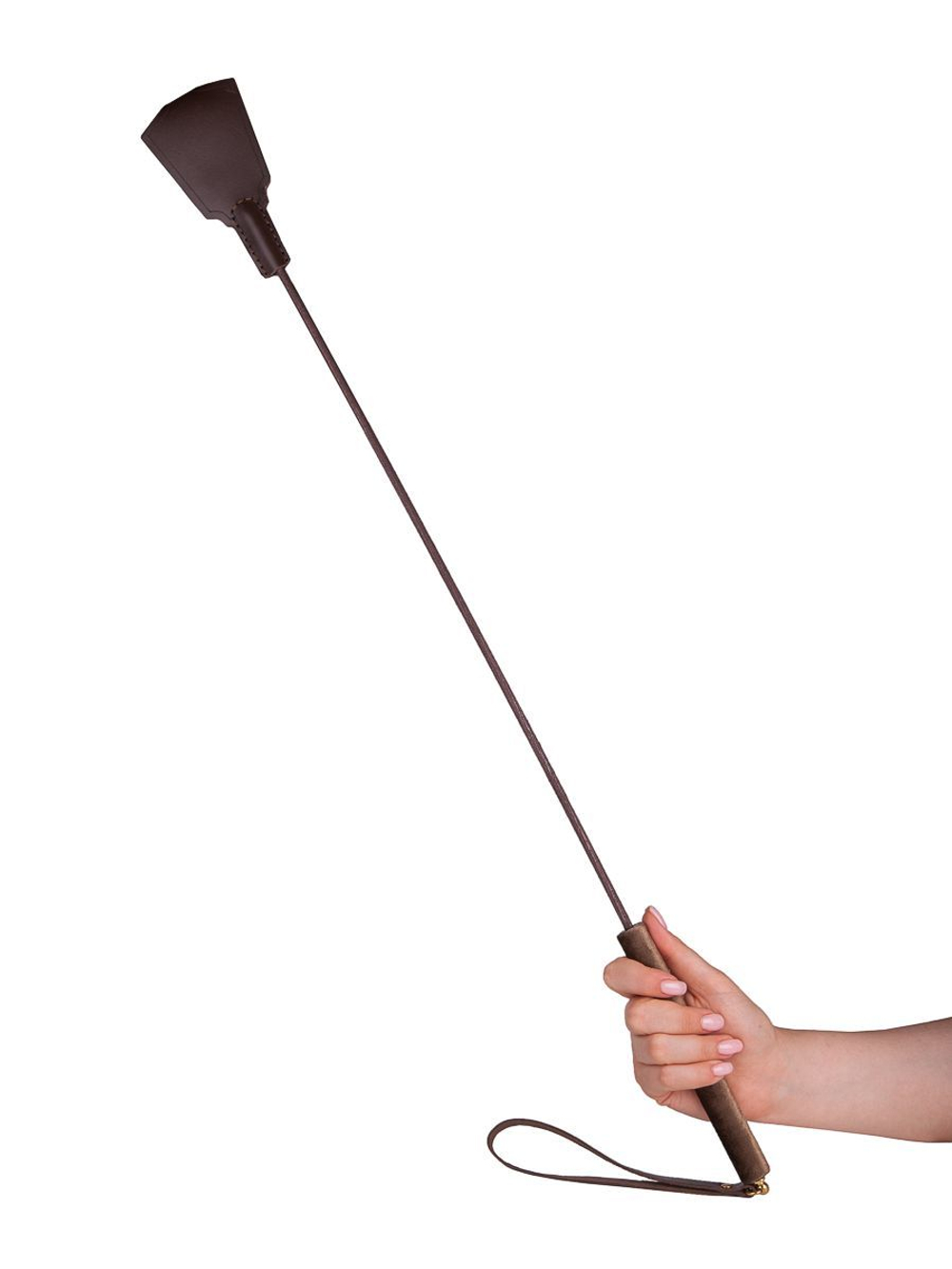 Темно-коричневый стек "Готика" с петлей - 77 см.