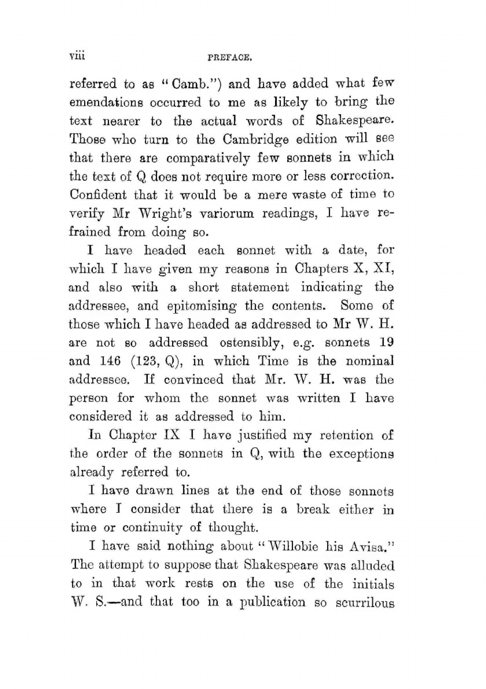 Sonnets | W. Shakespeare; Samuel Butler
