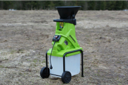Измельчитель садовый электрический GREENWORKS GACSB, 220V, 2500W, с контейнером (2206707)