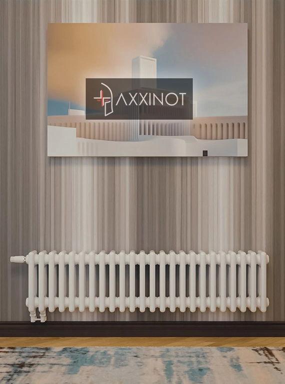 Axxinot Sentir 3020 - трехтрубный трубчатый радиатор высотой 200 мм, нижнее подключение с термовентилем