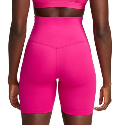 Женские Шорты теннисные Nike Dri-Fit High-Rise 7in Shorts - fireberry/white