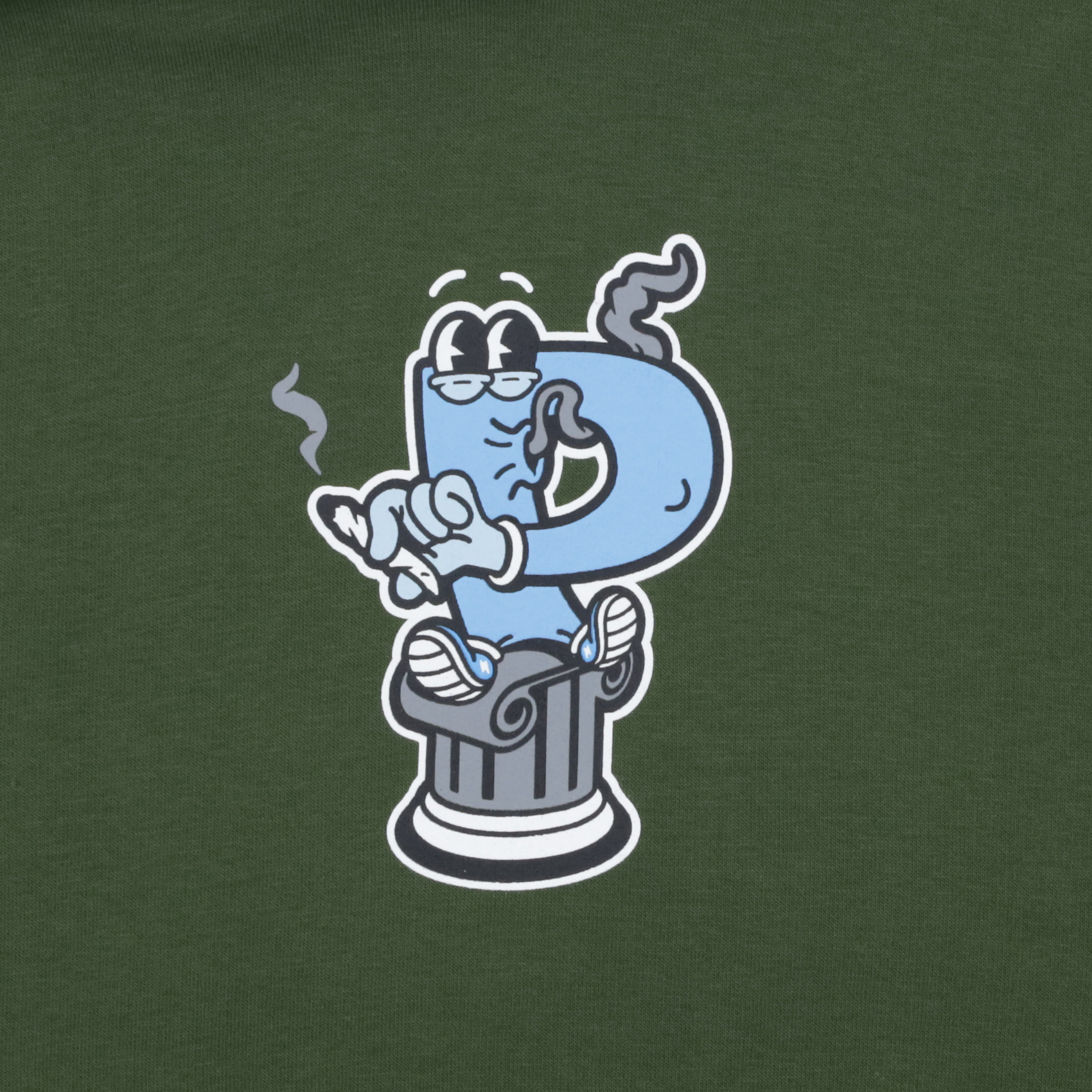 Худи Postaments Smoker (green) артикул: - купить в магазине Дайс