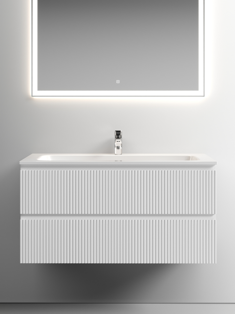 Тумба с раковиной Sancos Snob T 100 см SNT100W bianco