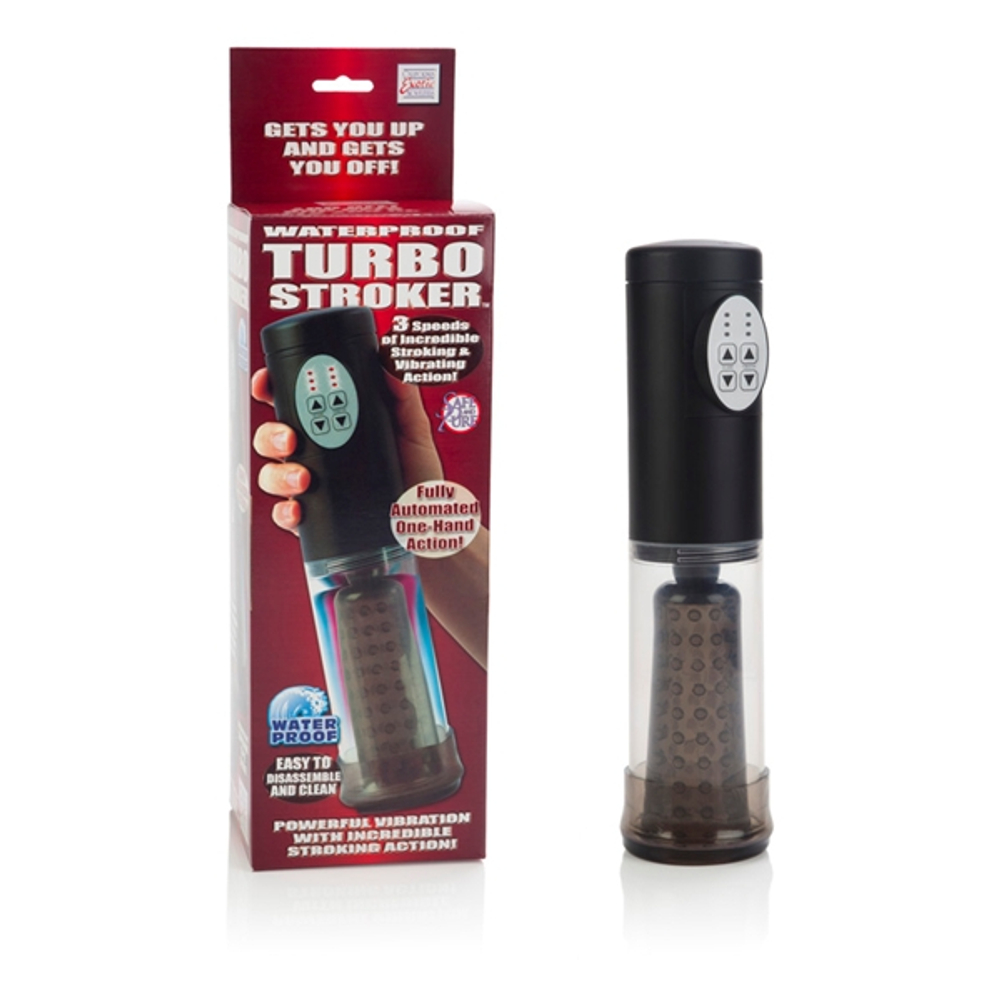 Автоматический мастурбатор Waterproof Turbo Stroker (Цвет: прозрачный)