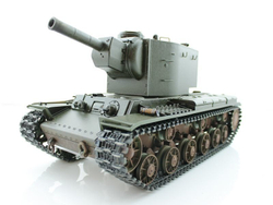 Радиоуправляемый танк Torro KV-2 1/16 с пневматической пушкой, деревянная коробка, реалистичный звук и дым, уникальная роспись