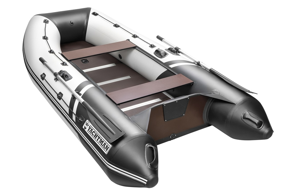 YACHTMAN-300 СК (Яхтман) белый-черный (лодка ПВХ под мотор с усилением)