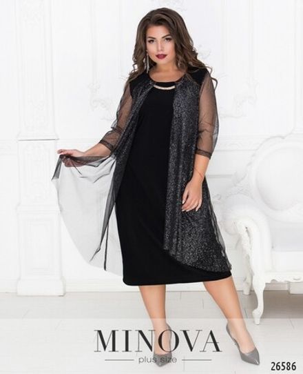 Платье 17-79-черный Minova Фото 2