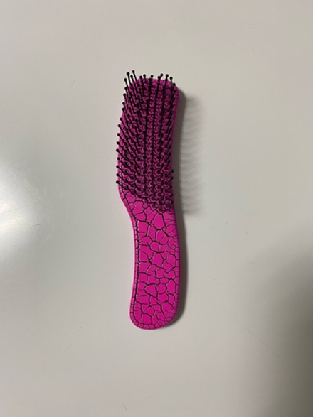 Расчёска - мини массажная, 3×14.5 см, розовая