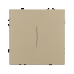 Механизм выключателя одноклавишный непроходной LED SWT-NOBE-MK01-SFPL-L-GD (230V, 10A) (Arlight, -) 054259