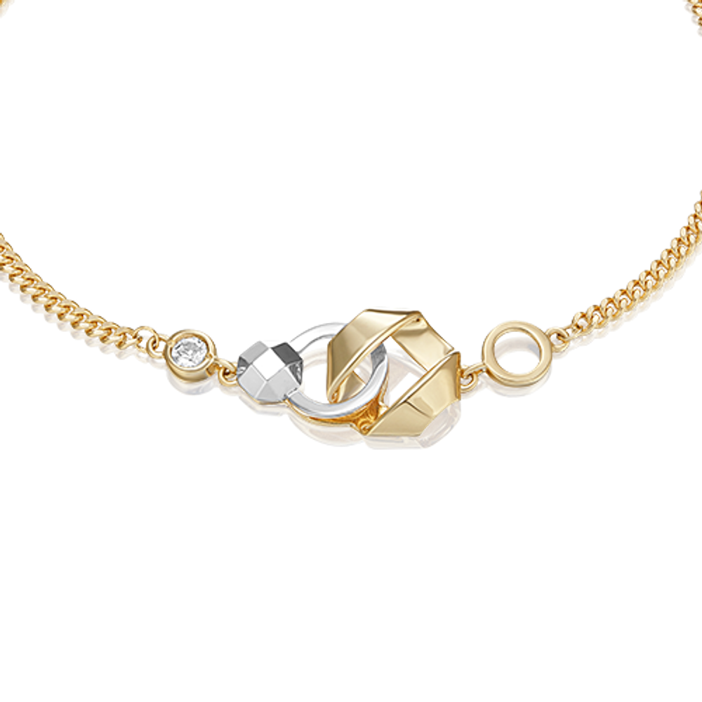 Браслет из лимонного золота c натуральным топазом white Артикул: 05-0746-00-201-1121