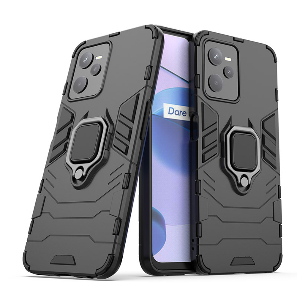 Противоударный чехол с кольцом Panther Case для Realme C35