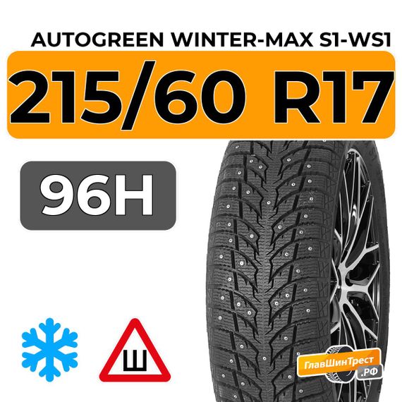 Autogreen Winter-Max S1-WS1 215/60 R17 96H шип.