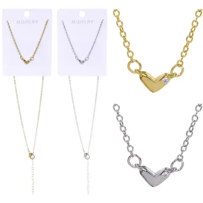 Подвеска из гиппоалергенного сплава со стразами «АМОР», цвет серебро и золото, d-20см/0,7см