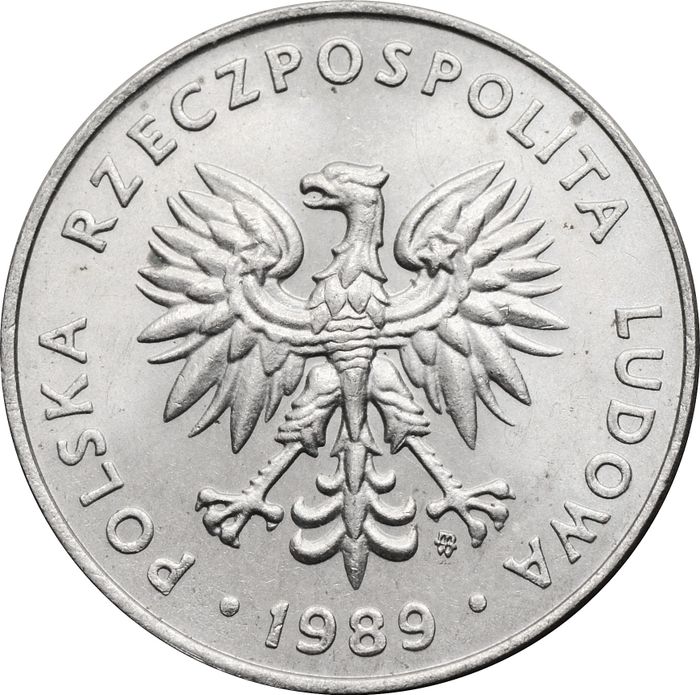 20 злотых 1989 Польша XF
