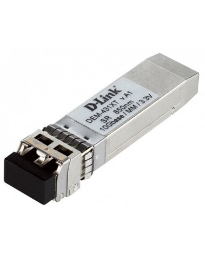 D-Link DEM-431XT SFP-трансивер с 1 портом 10GBASE-SR (без DDM)  многомод питание 3.3 В (до 300м)