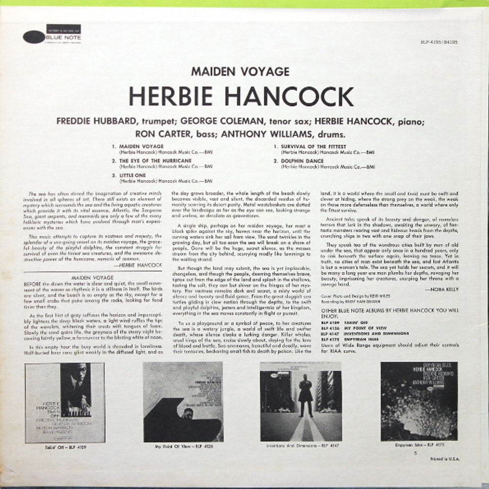 Herbie Hancock / Maiden Voyage (LP)
