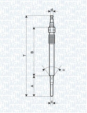 MAGNETI MARELLI - 062900051304-MAN - Glow Plug