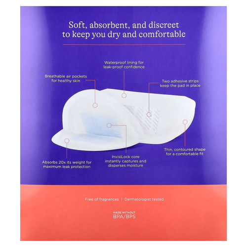 Lansinoh, кормящие прокладки Stay Dry, 200 прокладок в индивидуальной упаковке