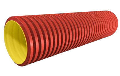 Труба ЭЛЕКТРОКОР 250 (отрезок 6м) жесткая двустенная 750Н