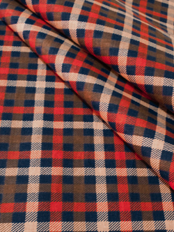 Ткань бязь плательная, рис. "Клетка", ширина 150 см, арт. 120