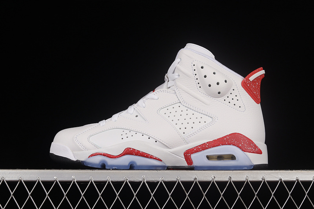 Retro 6 white and red clearance