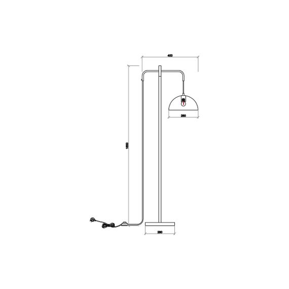 Торшер Vele Luce Hellion VL5704F01