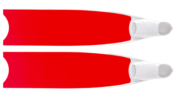 Лопасти Leaderfins Neon Red Ice (стеклотекстолит) красные, с наклейкой, 20°