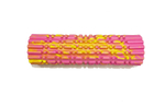 Ролик массажный для йоги MARK19 Yoga ML 45x12,5 см розовый с желтым