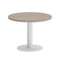 Onix Direct Стол журнальный круглый O.SJ-1 Дуб Аттик/Металл Белый 600*600*450