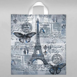 Пакет 38*42+6см 40мкм с петлевой ручкой "Парижский день" (25шт)