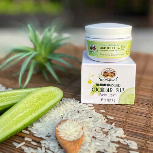 Крем для лица на основе экстракта Огурца и масла рисовых отрубей Cucumber Plus Facial Cream Abhaibhubejhr