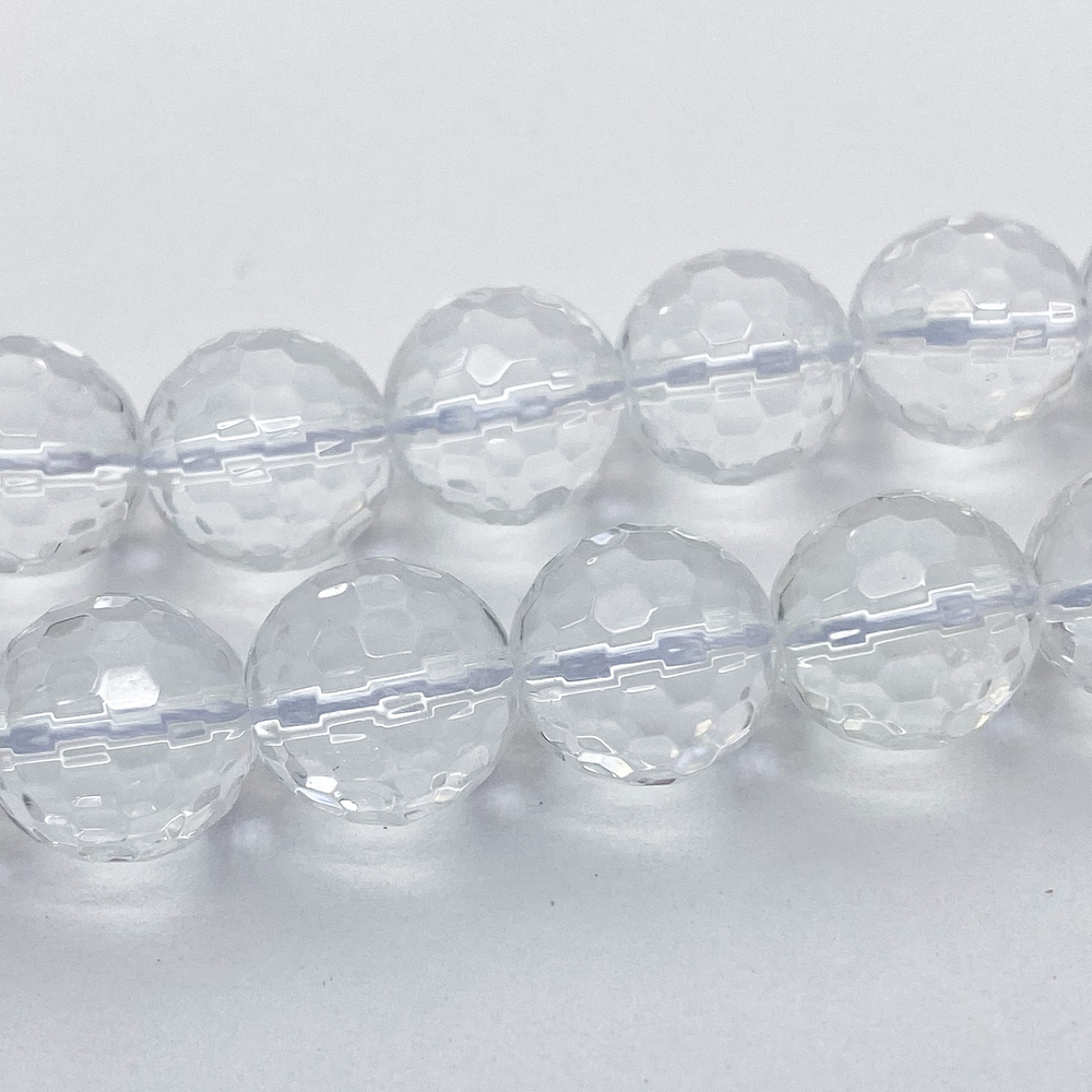 Бусины Горный хрусталь граненый, диаметр около 12 мм, цена за 1 шт