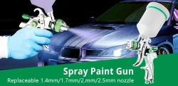 Профессиональный Краскопульт пневматический , Гравитационный Аэрограф С Соплом , Для Покраски Автомобилей Благоустройство дома , HVLP 1.4/ 1.7/2.0 мм сопло