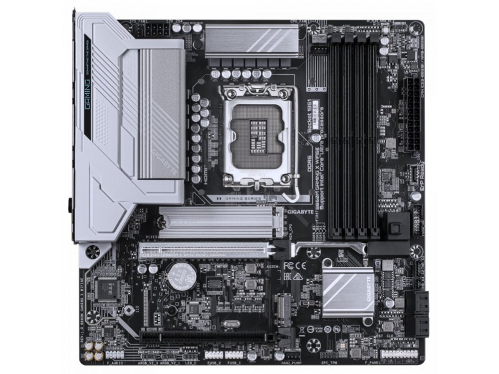 Материнская плата Gigabyte B860m Gaming X Wifi6e, Socket LGA 1851, Intel B860, mATX, RTL