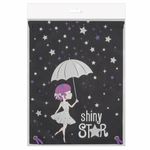 Мешок для обуви BRAUBERG PREMIUM, карман, подкладка, светоотражающие элементы, 43х33 см, Shiny star, 270283