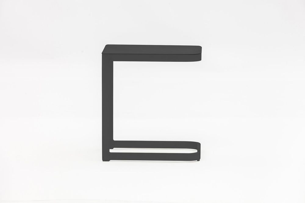 Visby, столик антрацит, алюминий