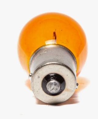 Автолампа  РY 12-21+3 (PY21/3W) в стопы 1-но конт ORANGE (смещенный штифт) РarusAuto 12524OR\10
