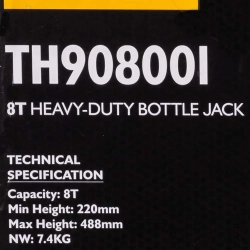 Домкрат бутылочный 8т JCB JCB-TH908001