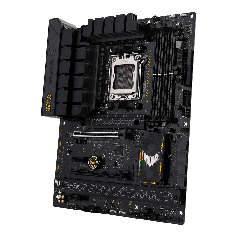 Материнская плата ASUS TUF GAMING B650-PLUS WIFI AM5 4xDDR5 4xSATA3 RAID 3xM.2 DP HDMI ATX