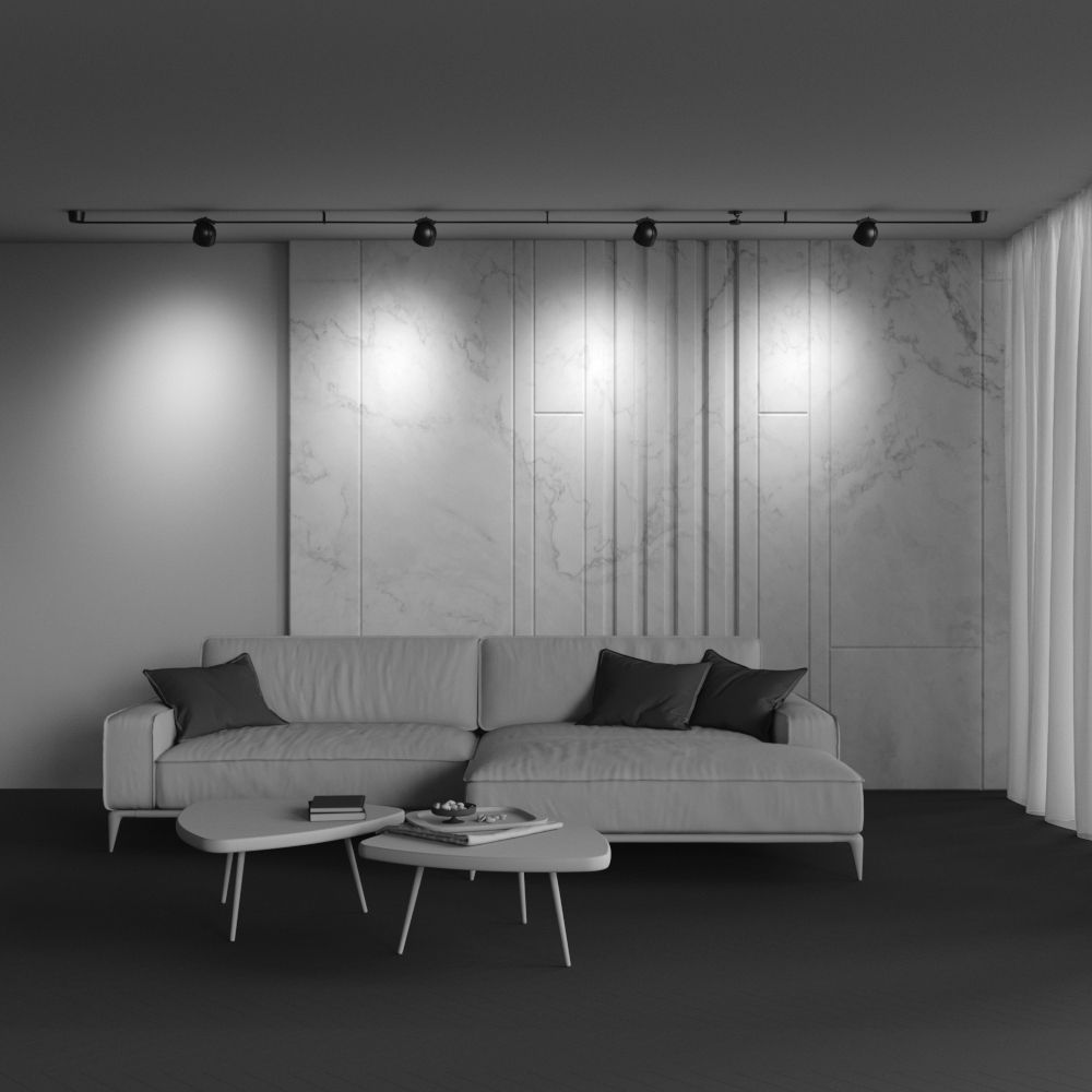 Трековый светодиодный светильник Maytoni Parity Cup TR124B-12W4K-M-B