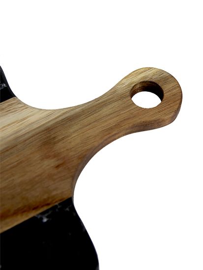 Доска сервировочная из акации и мрамора Kamille KM 10082 (35х18х1,3 см.)