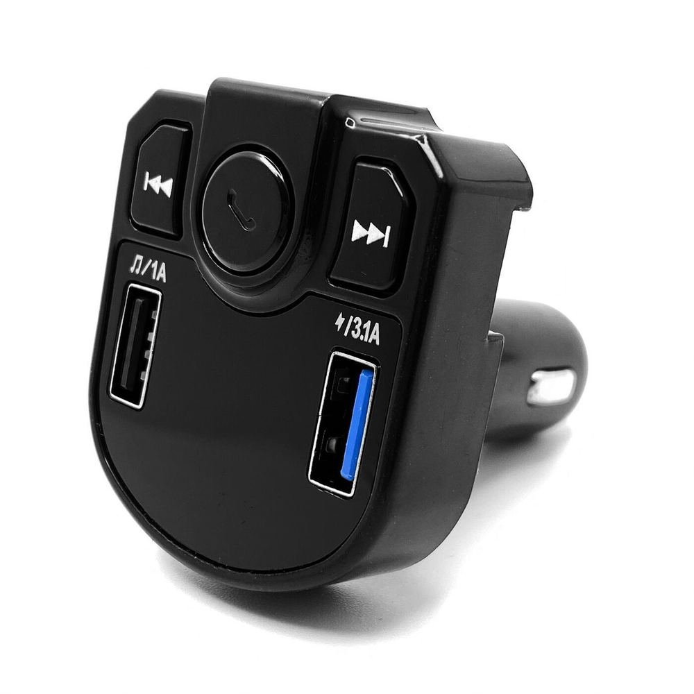 FM-трансмиттер bluetooth, фм модулятор с блютузом для автомобиля, зарядник в машину