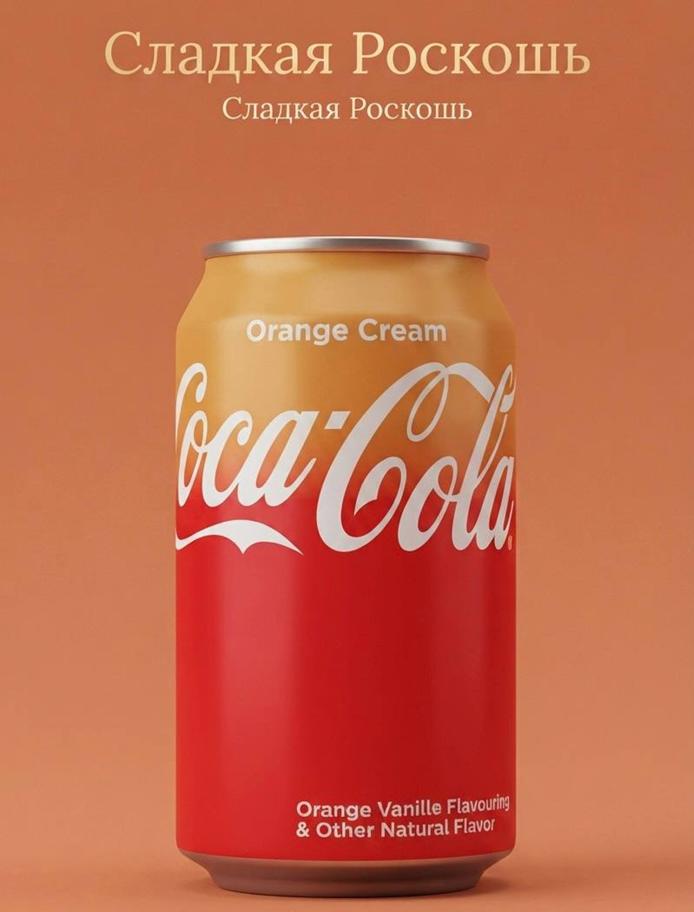 апельсин крем Газированный напиток Coca-Cola США  апельсин крем