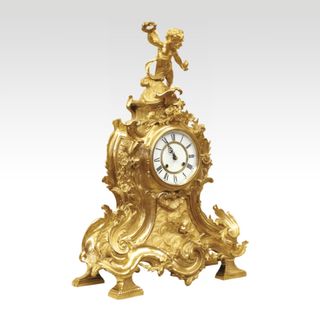 Часы "Венок" (позолота)